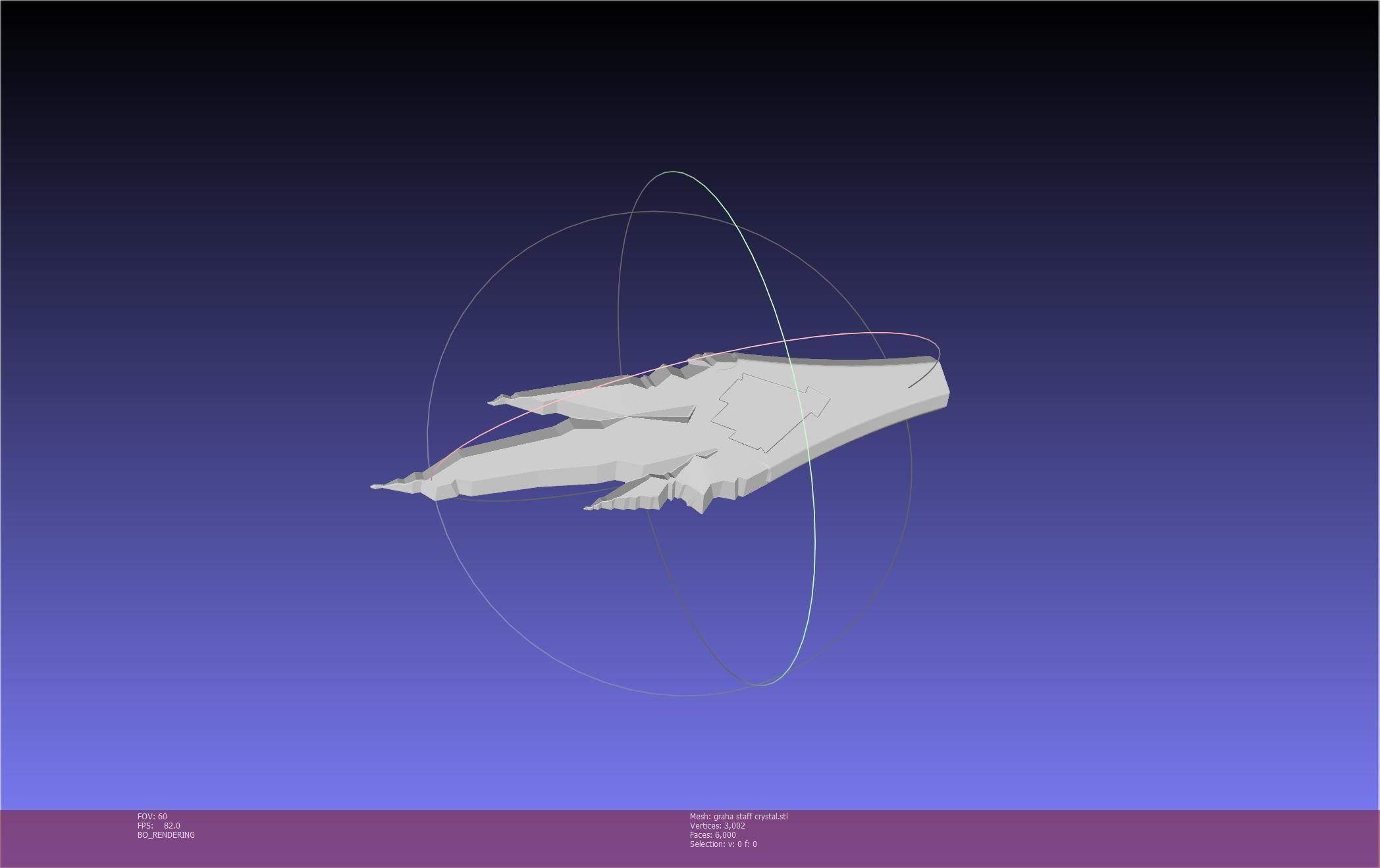 Final Fantasy XIV Graha Staff Printable Assembly 3D print model_93