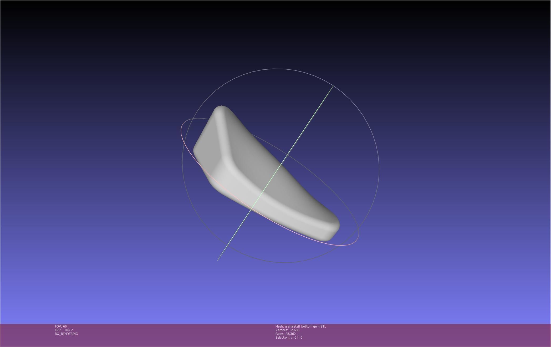 Final Fantasy XIV Graha Staff Printable Assembly 3D print model_31