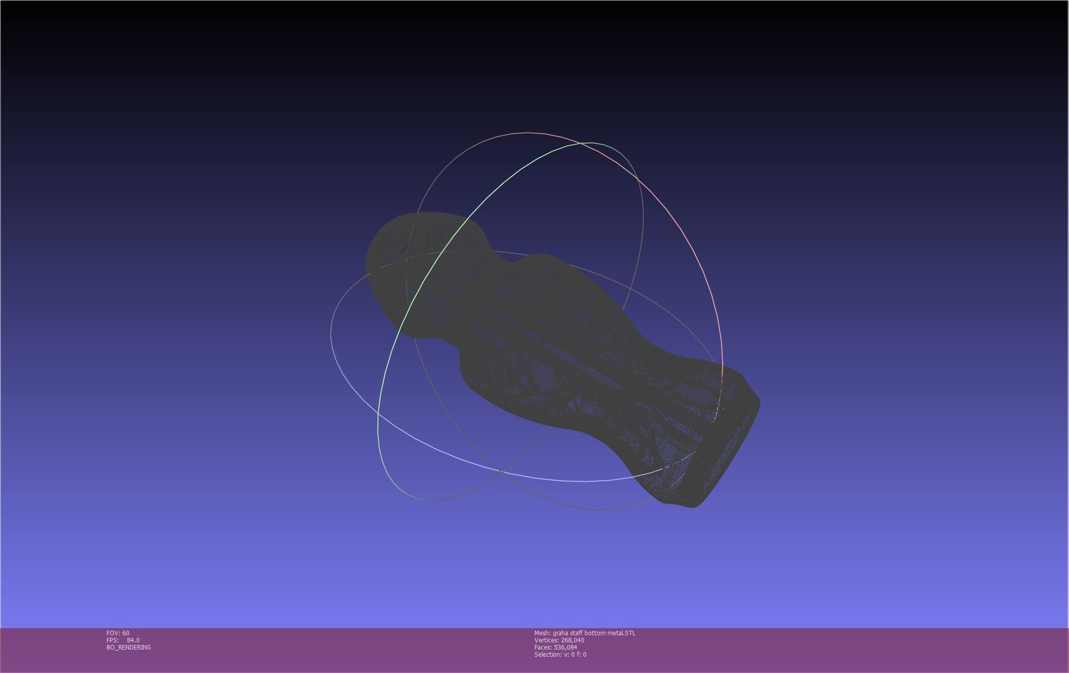 Final Fantasy XIV Graha Staff Printable Assembly 3D print model_63