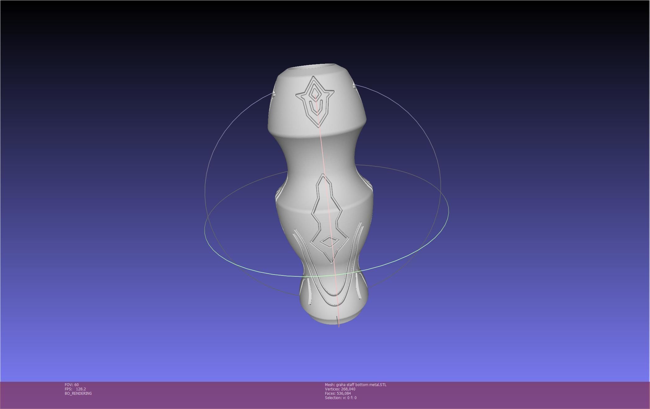 Final Fantasy XIV Graha Staff Printable Assembly 3D print model_43