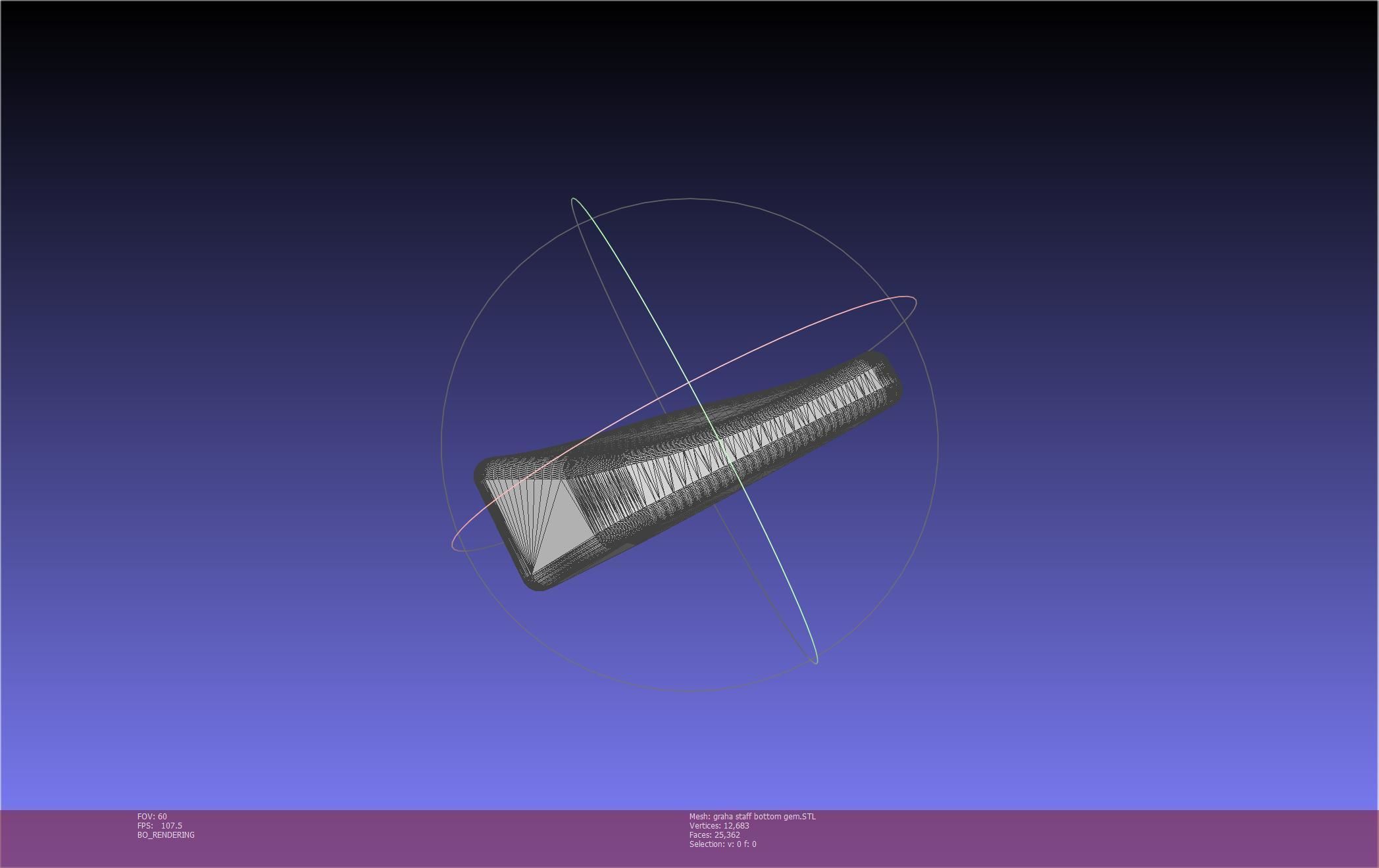 Final Fantasy XIV Graha Staff Printable Assembly 3D print model_36