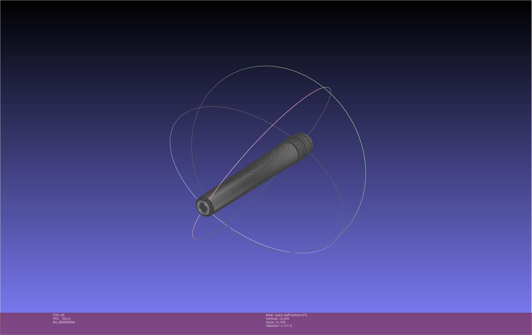 Final Fantasy XIV Graha Staff Printable Assembly 3D print model_22