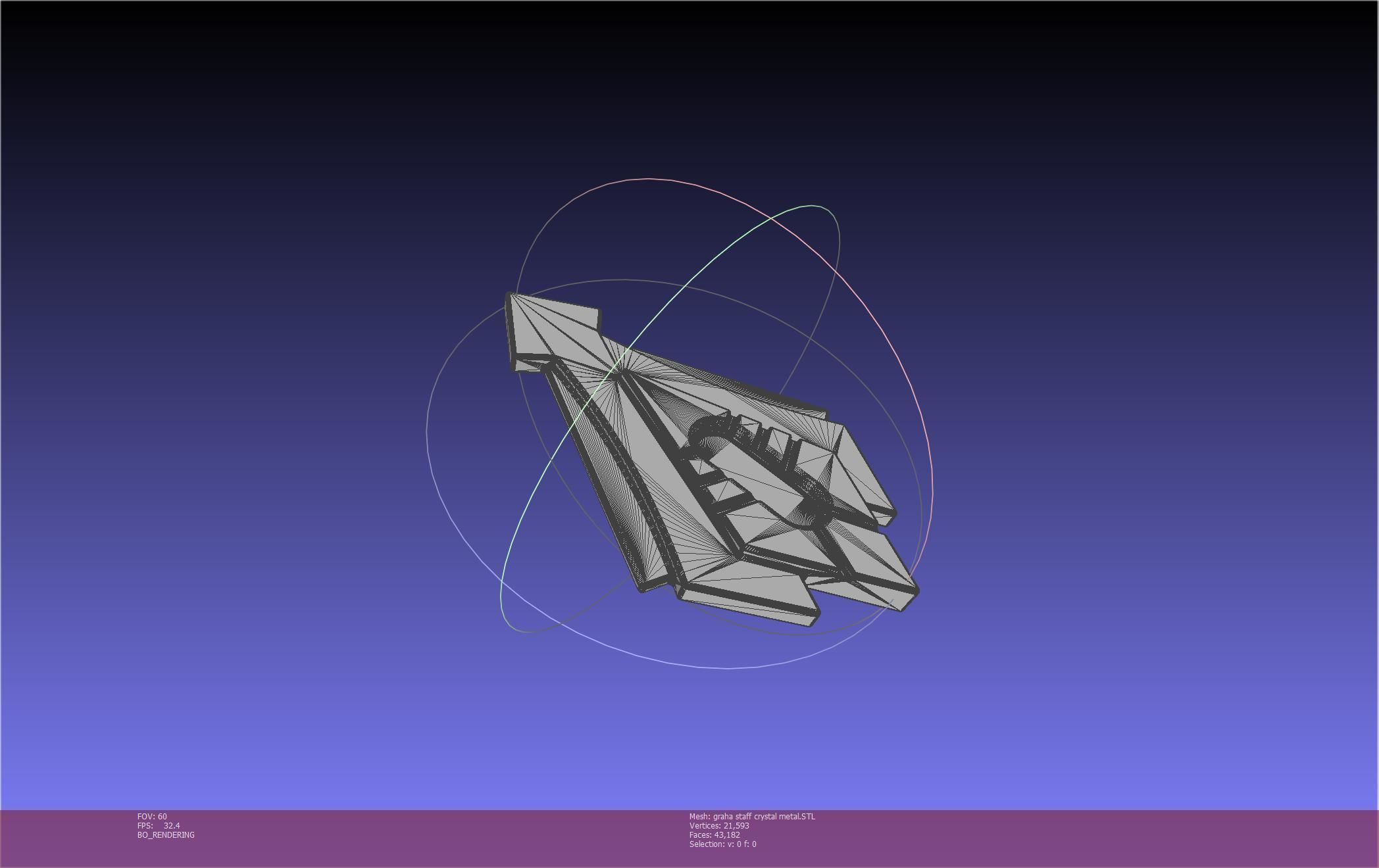 Final Fantasy XIV Graha Staff Printable Assembly 3D print model_138