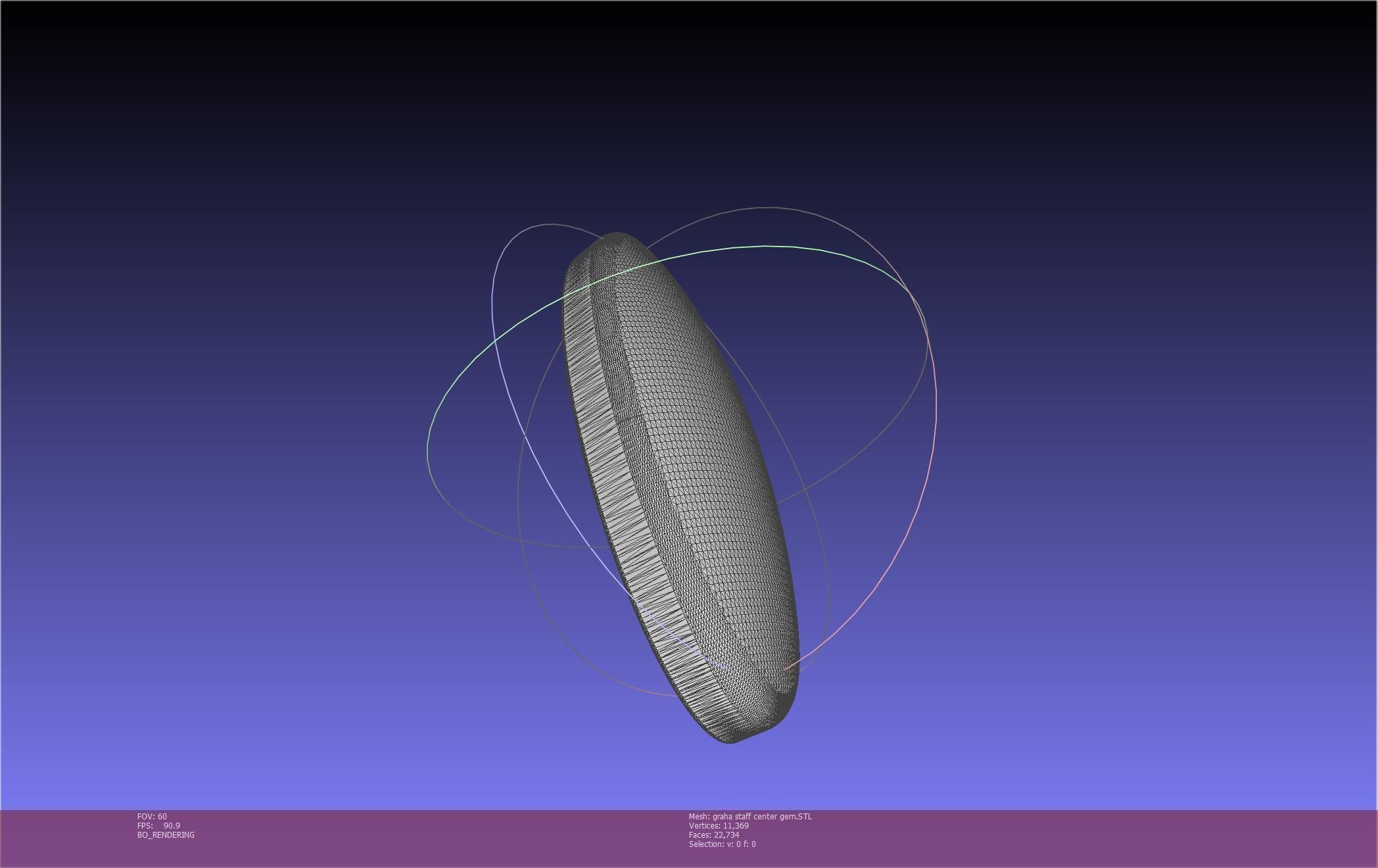 Final Fantasy XIV Graha Staff Printable Assembly 3D print model_73