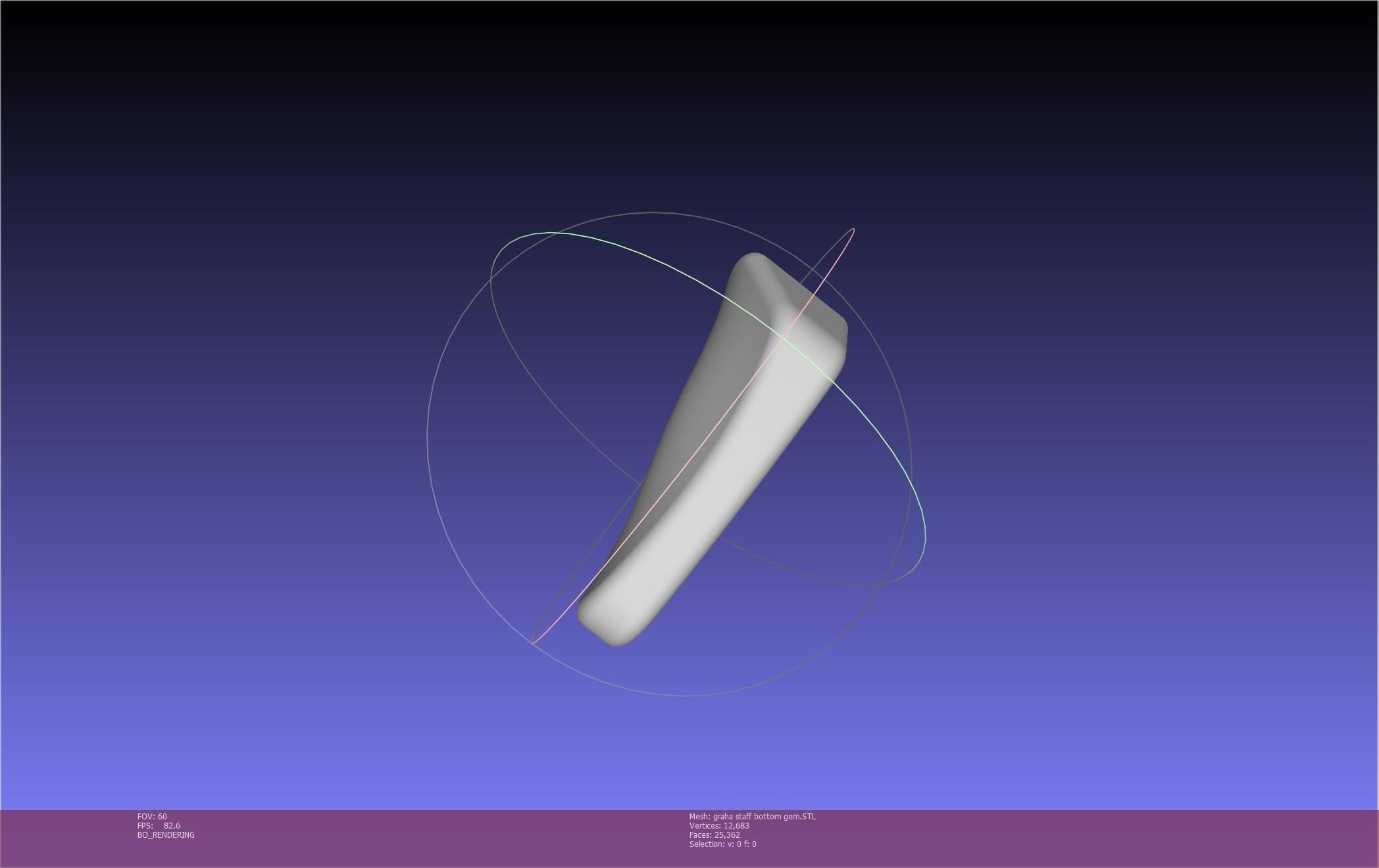 Final Fantasy XIV Graha Staff Printable Assembly 3D print model_29