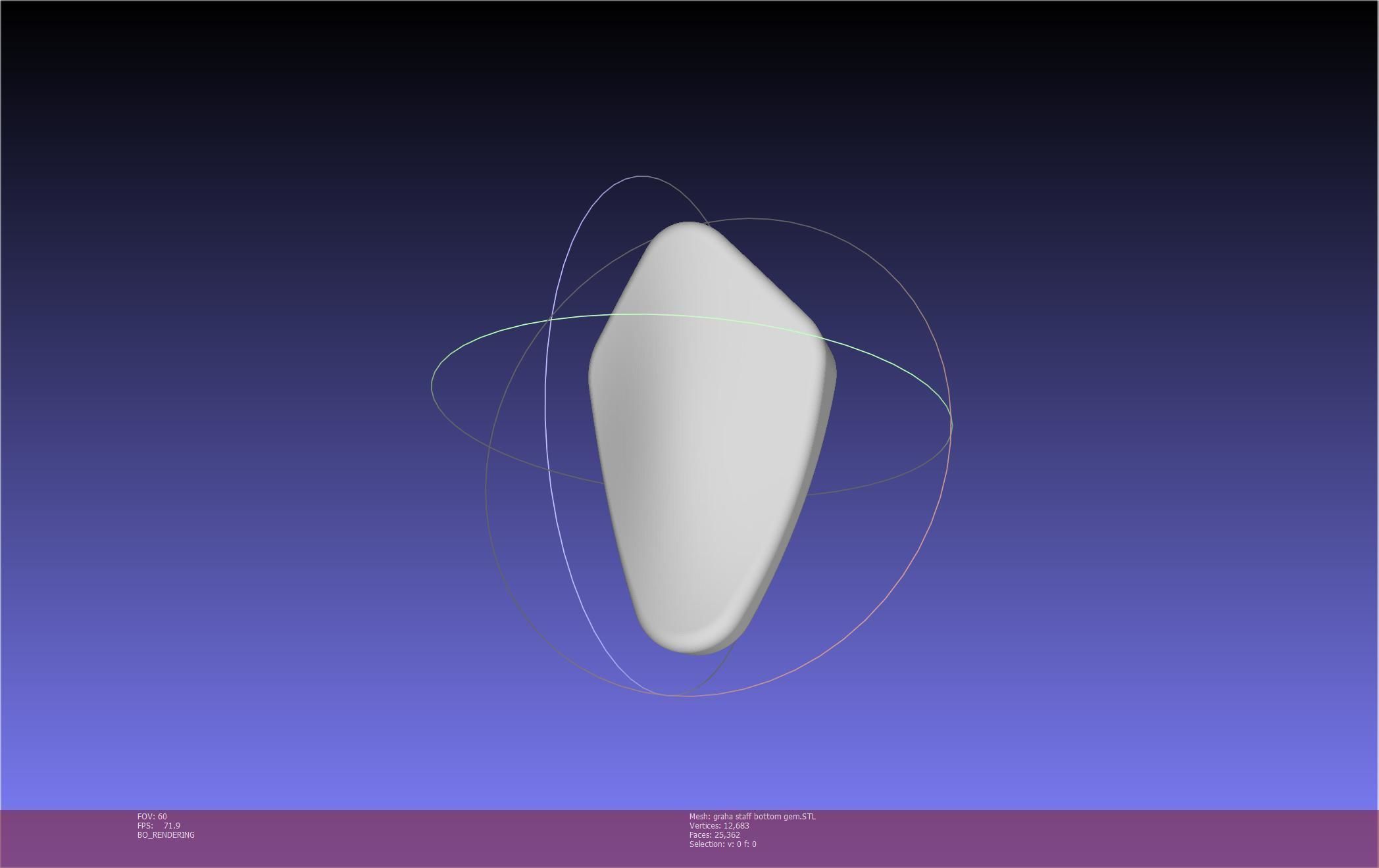 Final Fantasy XIV Graha Staff Printable Assembly 3D print model_28