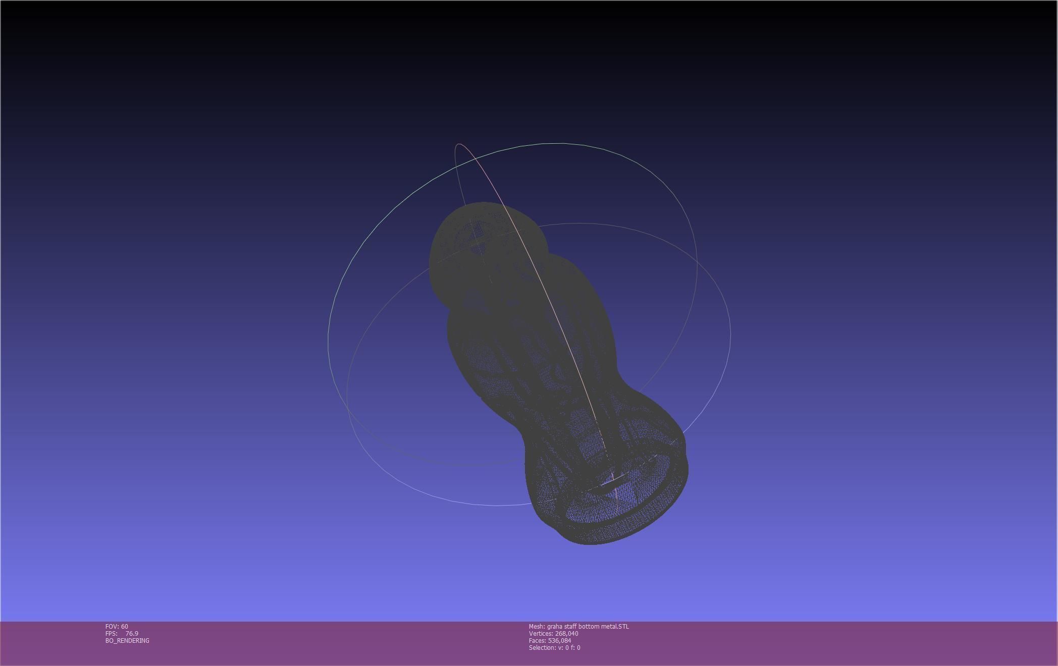 Final Fantasy XIV Graha Staff Printable Assembly 3D print model_62