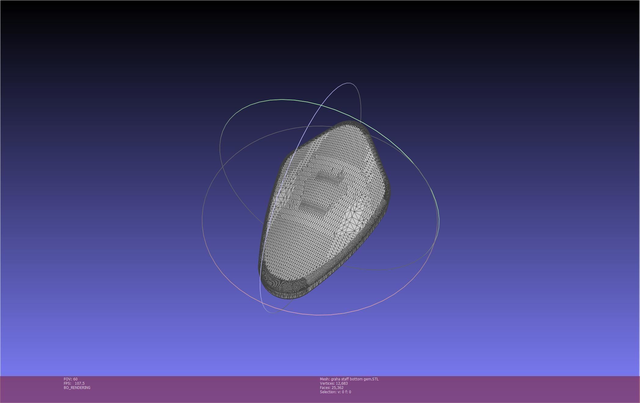 Final Fantasy XIV Graha Staff Printable Assembly 3D print model_33