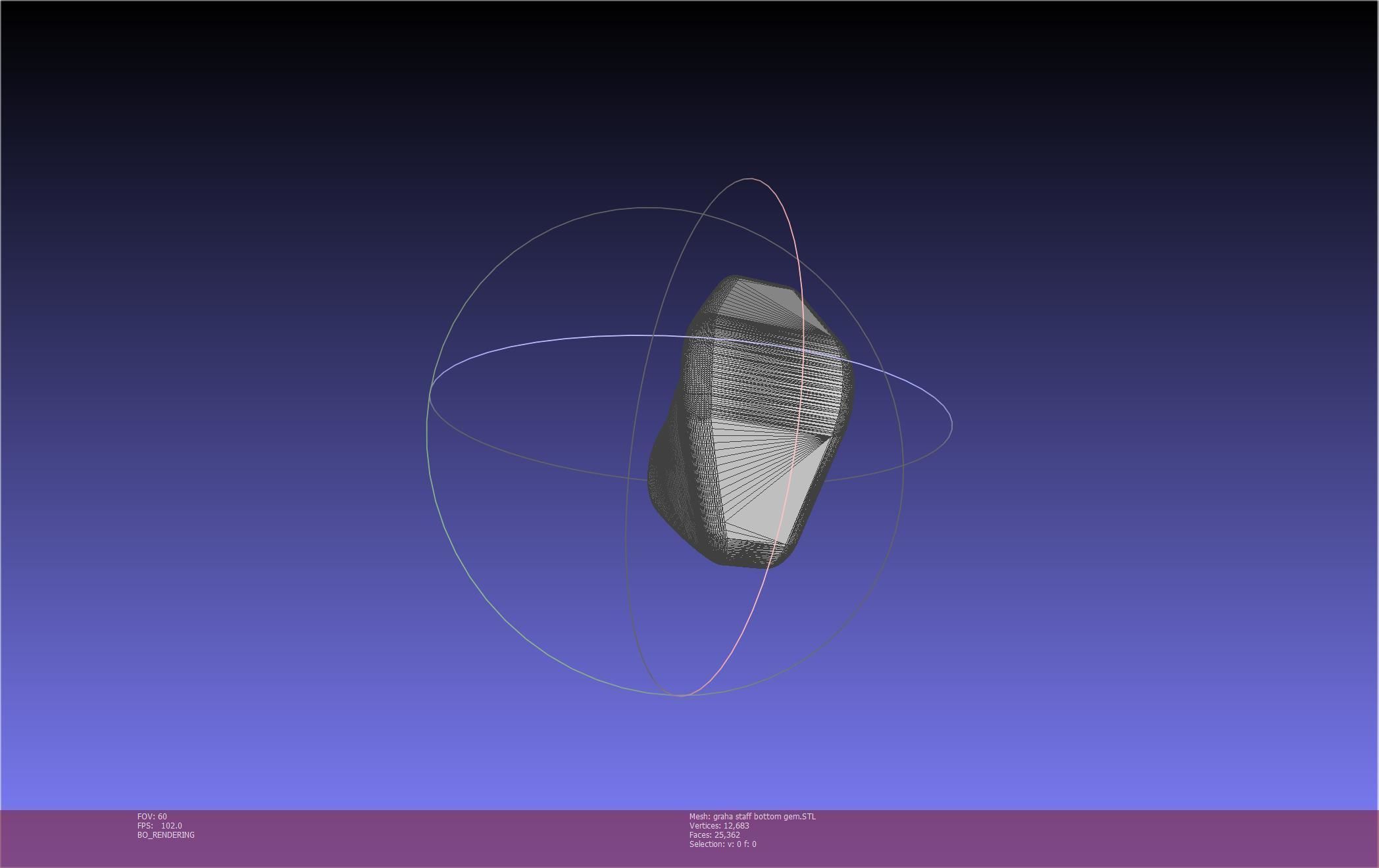 Final Fantasy XIV Graha Staff Printable Assembly 3D print model_35