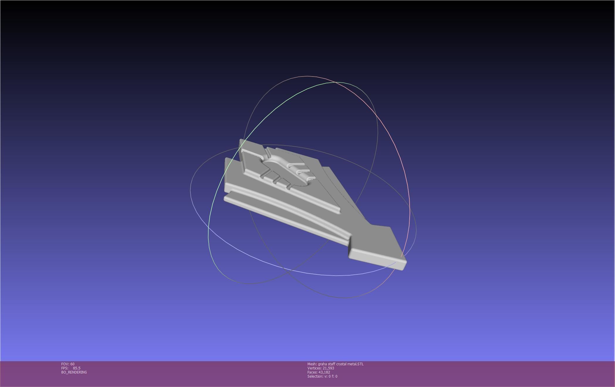 Final Fantasy XIV Graha Staff Printable Assembly 3D print model_128