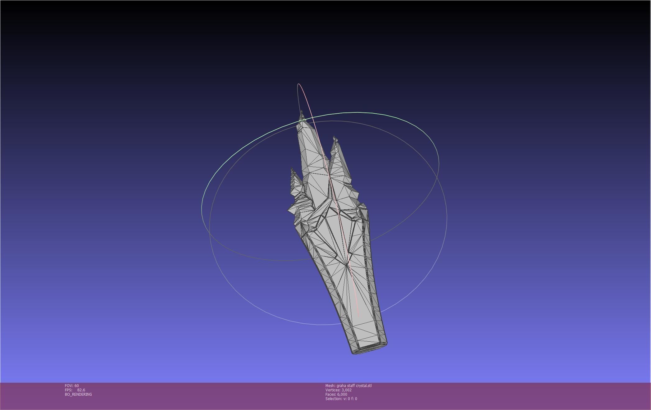 Final Fantasy XIV Graha Staff Printable Assembly 3D print model_112