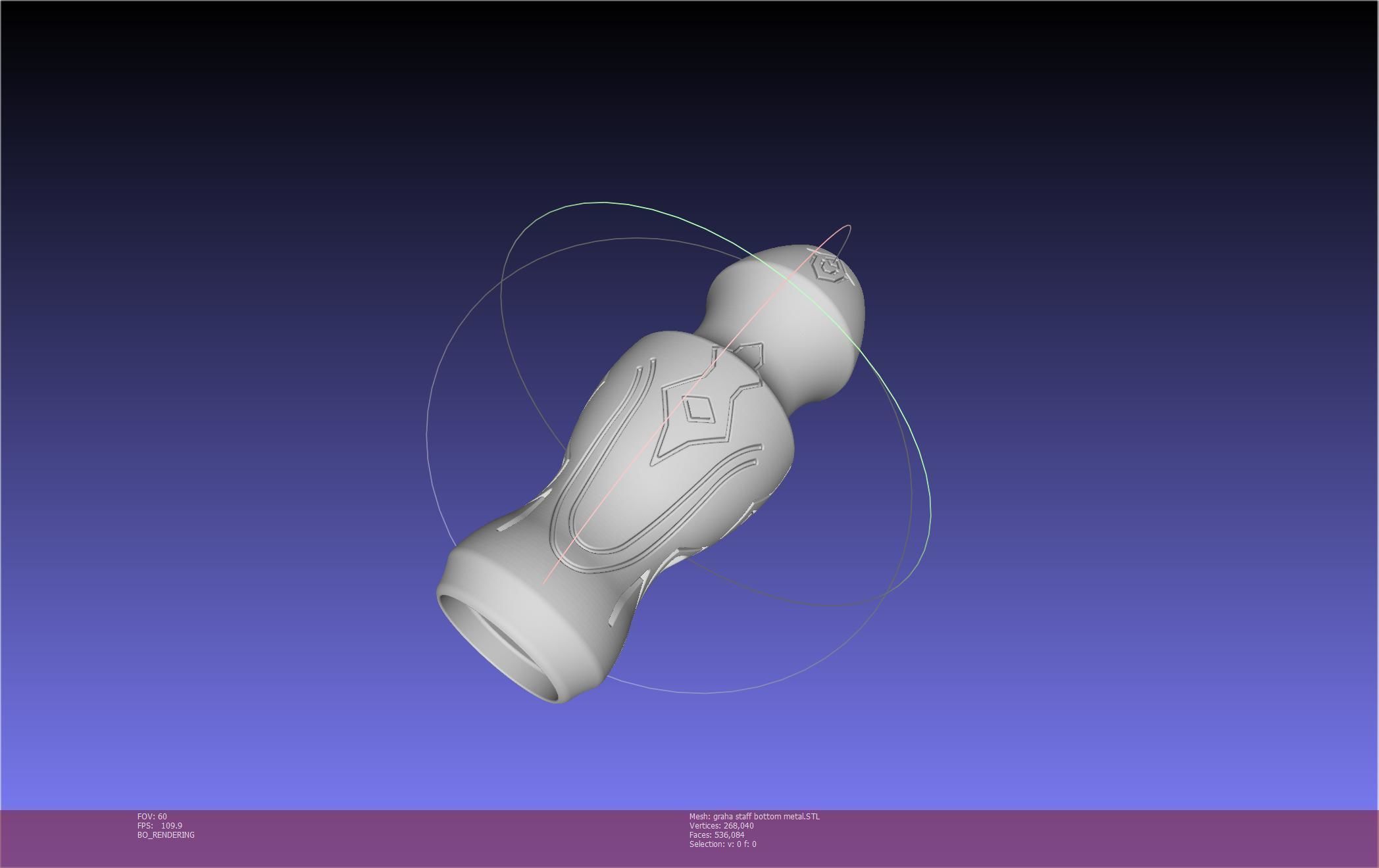 Final Fantasy XIV Graha Staff Printable Assembly 3D print model_52