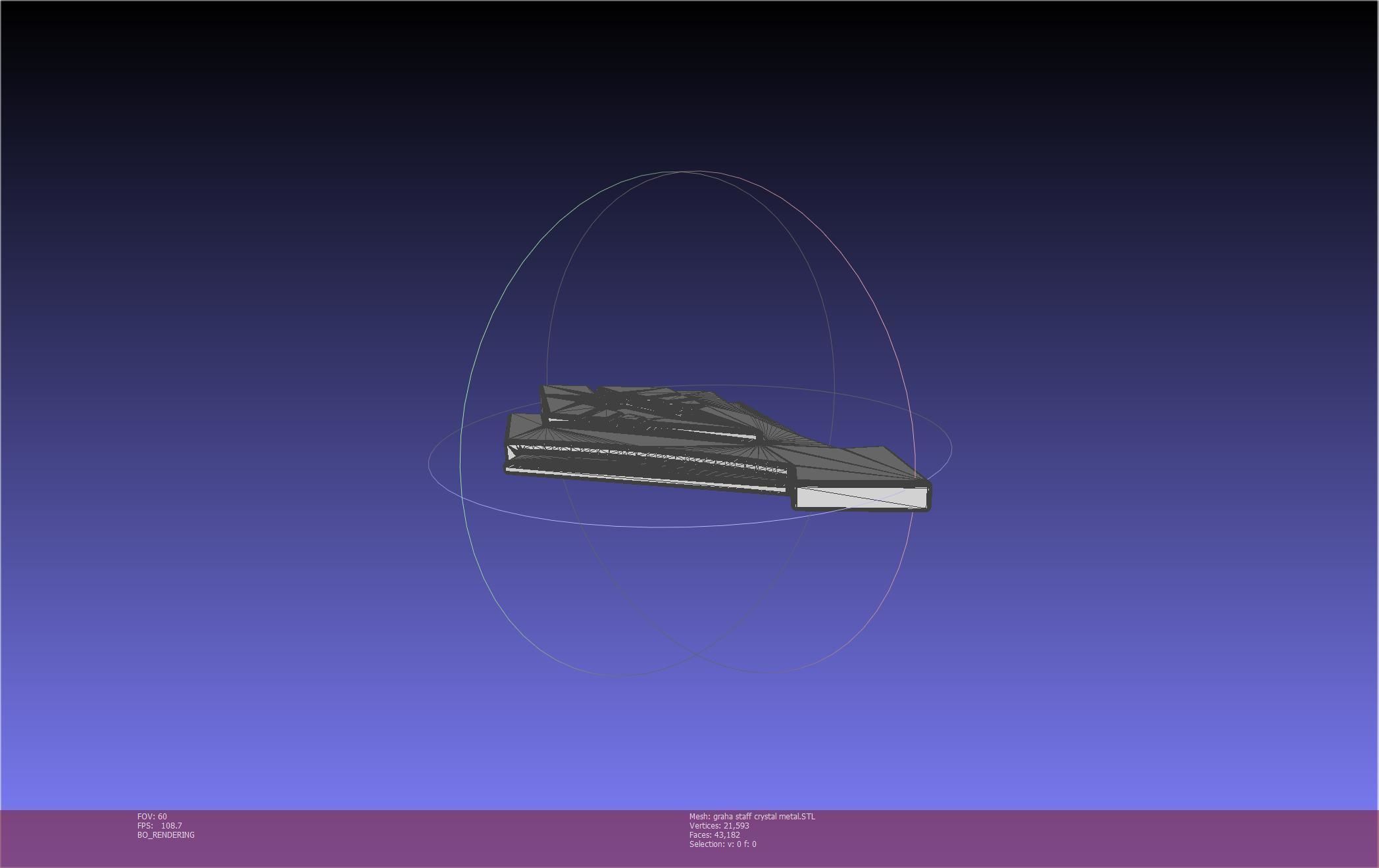 Final Fantasy XIV Graha Staff Printable Assembly 3D print model_130