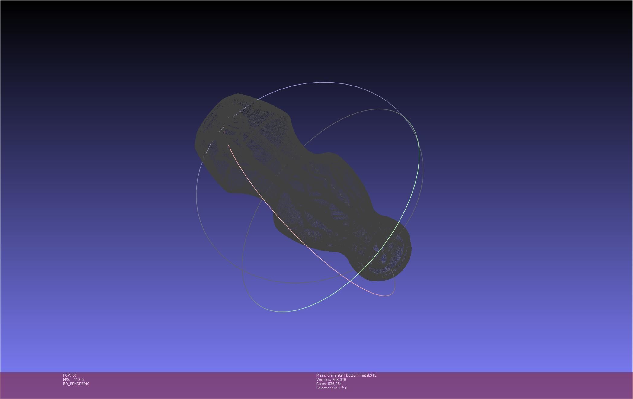 Final Fantasy XIV Graha Staff Printable Assembly 3D print model_65