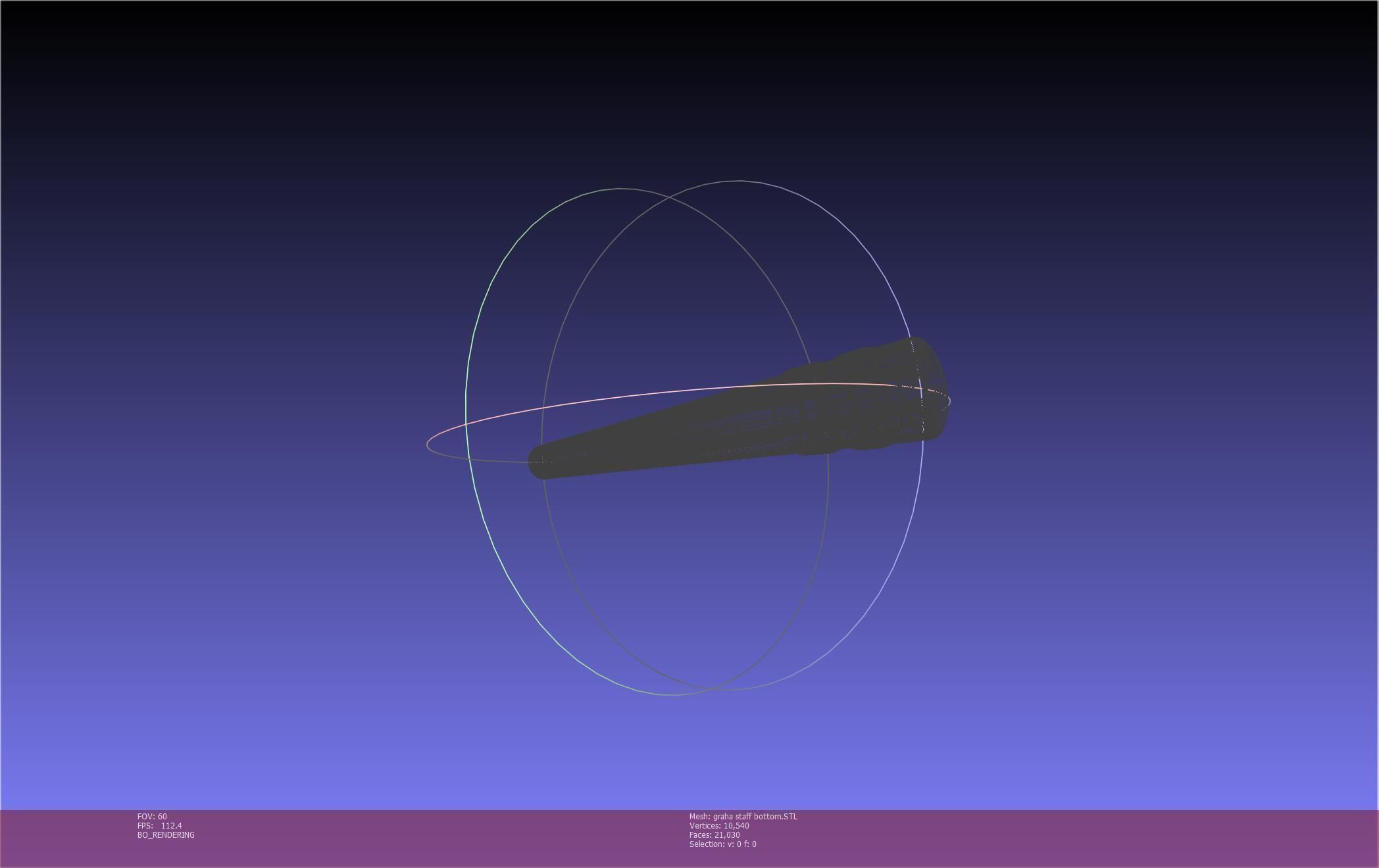 Final Fantasy XIV Graha Staff Printable Assembly 3D print model_24