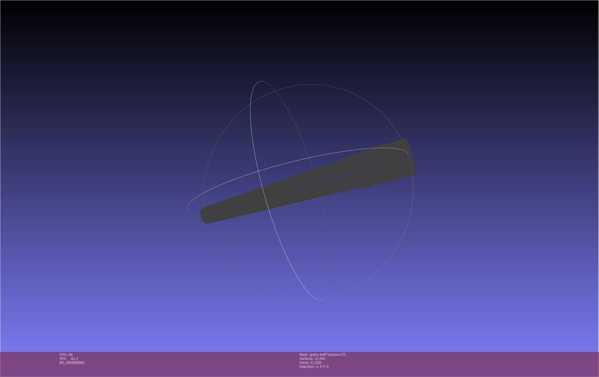 Final Fantasy XIV Graha Staff Printable Assembly 3D print model_25