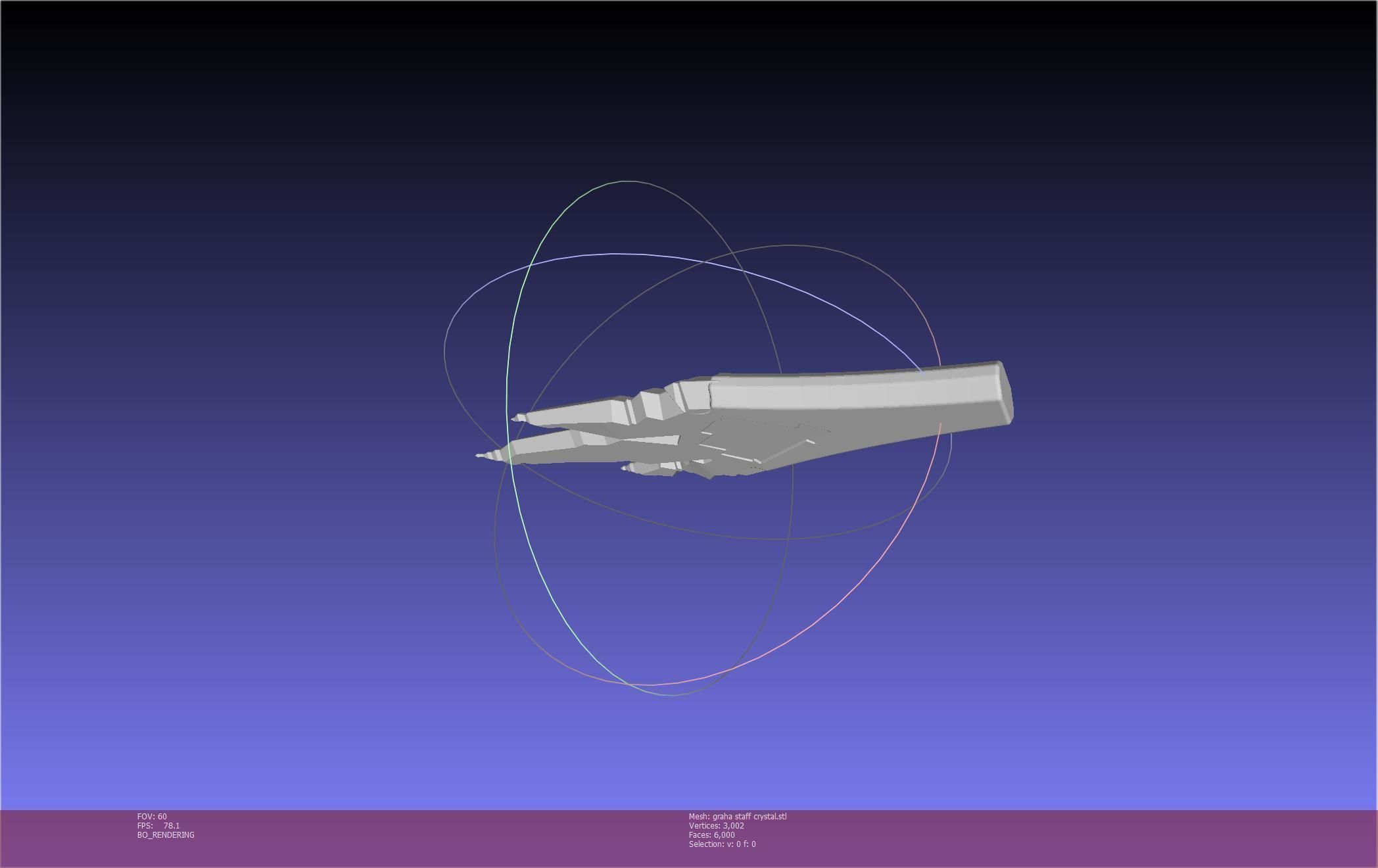 Final Fantasy XIV Graha Staff Printable Assembly 3D print model_98