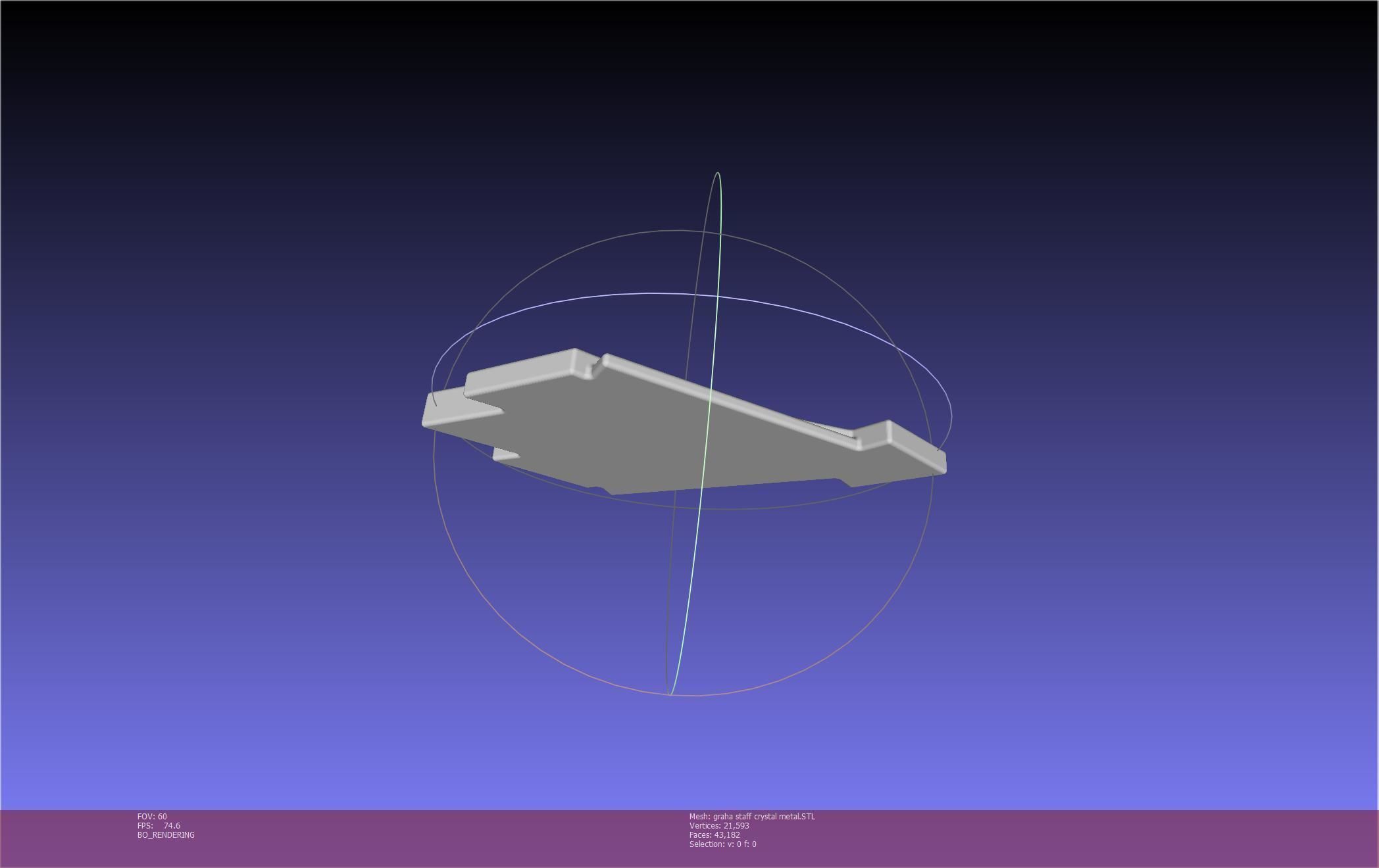 Final Fantasy XIV Graha Staff Printable Assembly 3D print model_122