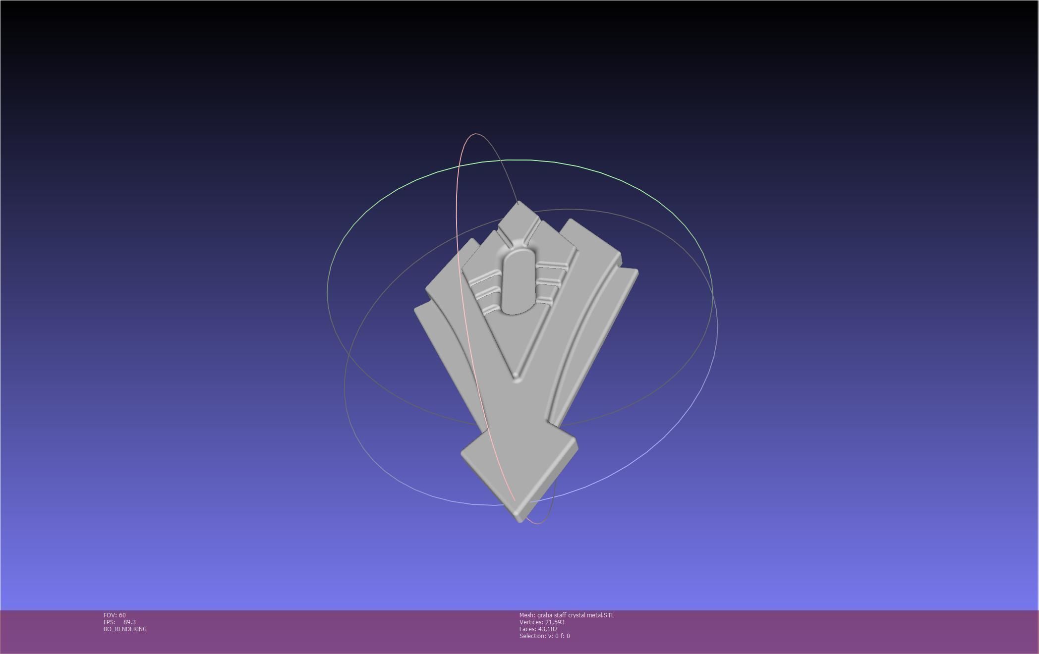 Final Fantasy XIV Graha Staff Printable Assembly 3D print model_135