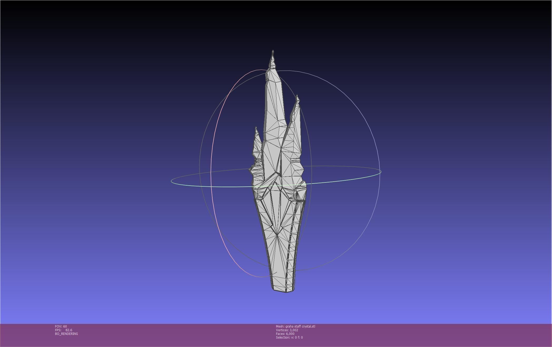 Final Fantasy XIV Graha Staff Printable Assembly 3D print model_102