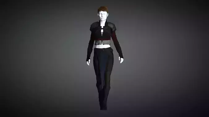 The Adventuress - Fantasy Style Armor Low-poly 3D model
