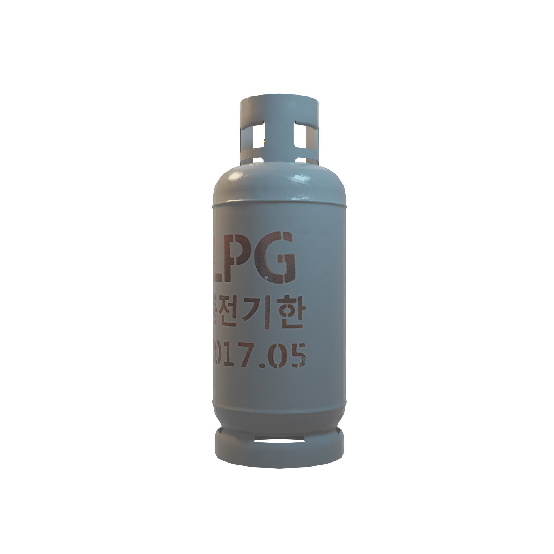 LPG Gas Tank Low-poly 3D model_1