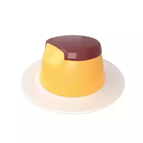 Pudding v2 002 Low-poly 3D model