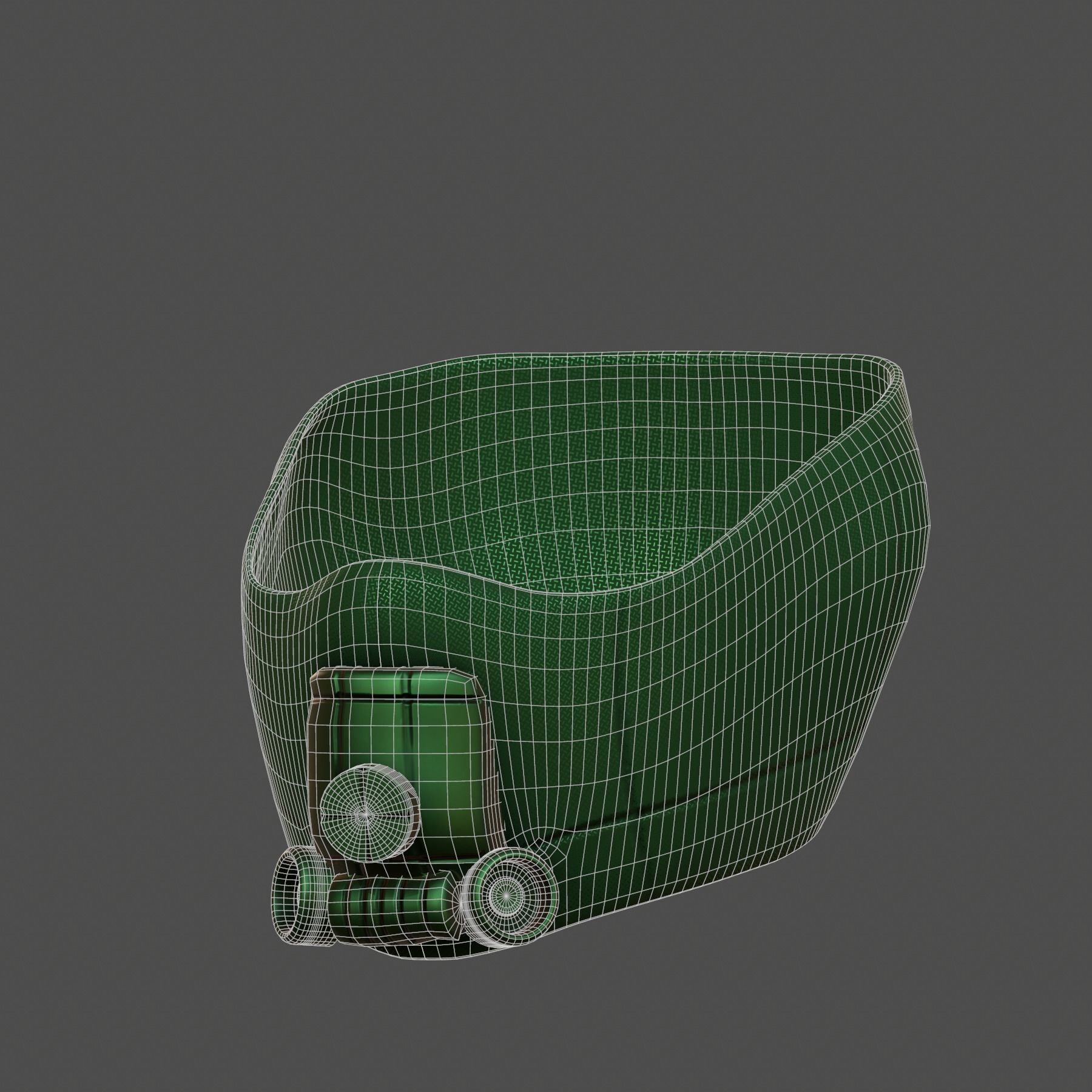 Gas mask helmet 3d model scifi Low-poly Low-poly 3D model_7