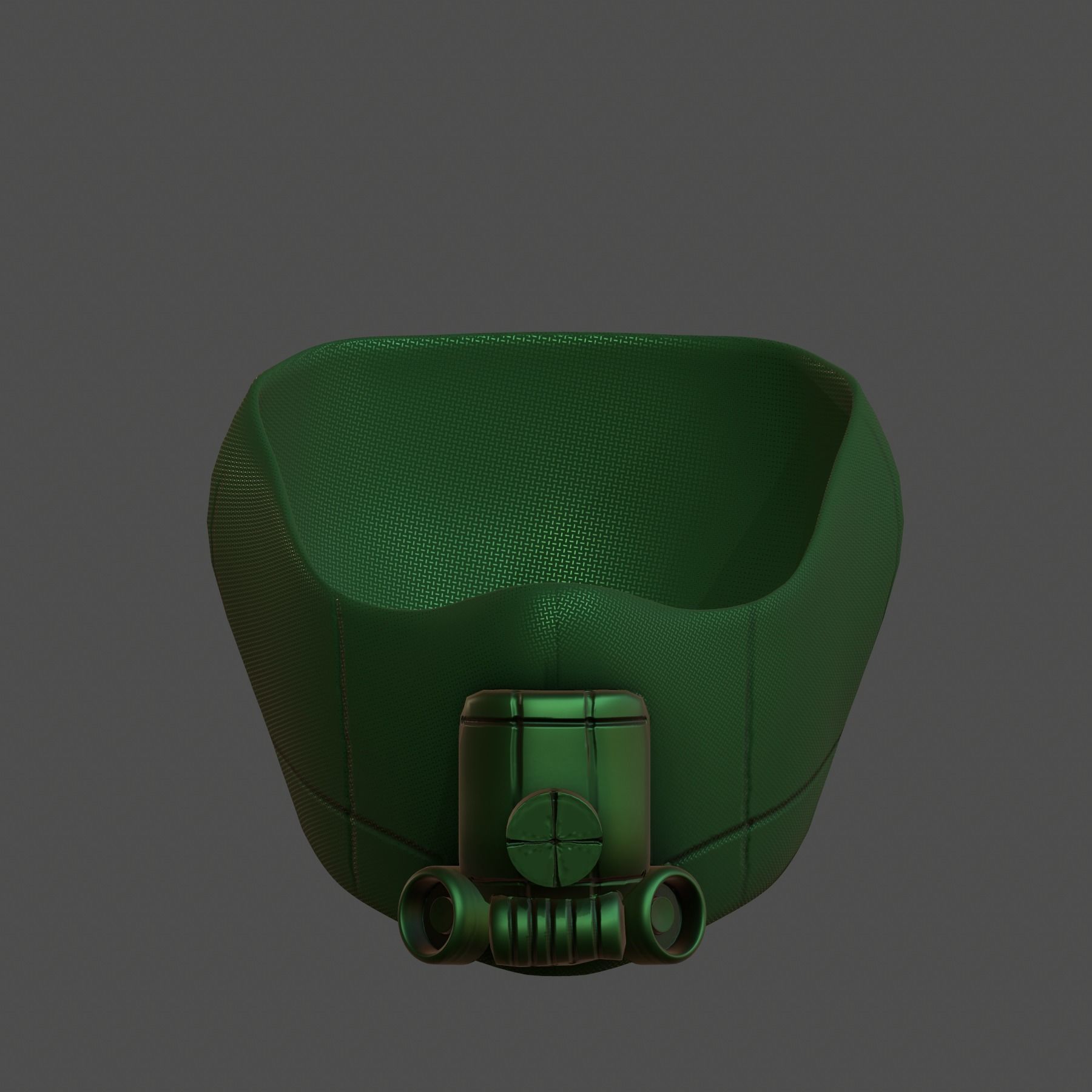 Gas mask helmet 3d model scifi Low-poly Low-poly 3D model_2