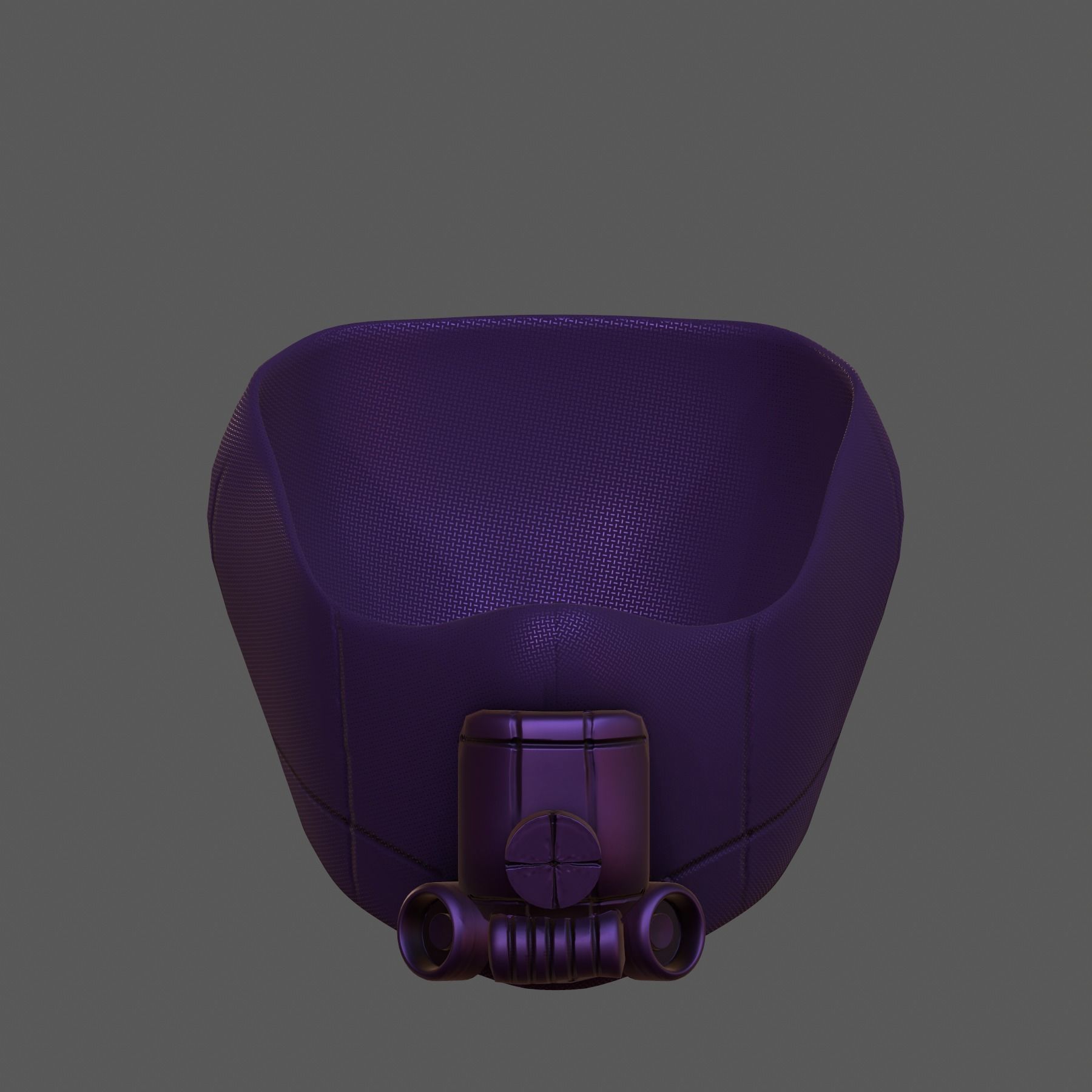 Gas mask helmet 3d model scifi Low-poly  Low-poly 3D model_2