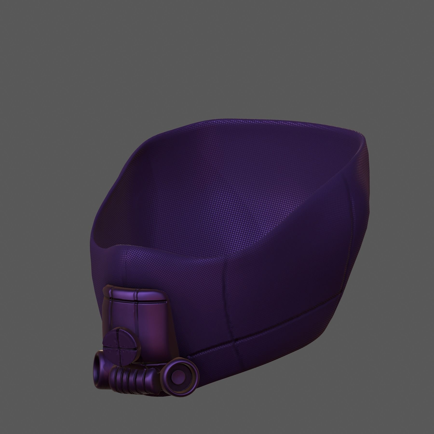 Gas mask helmet 3d model scifi Low-poly  Low-poly 3D model_3