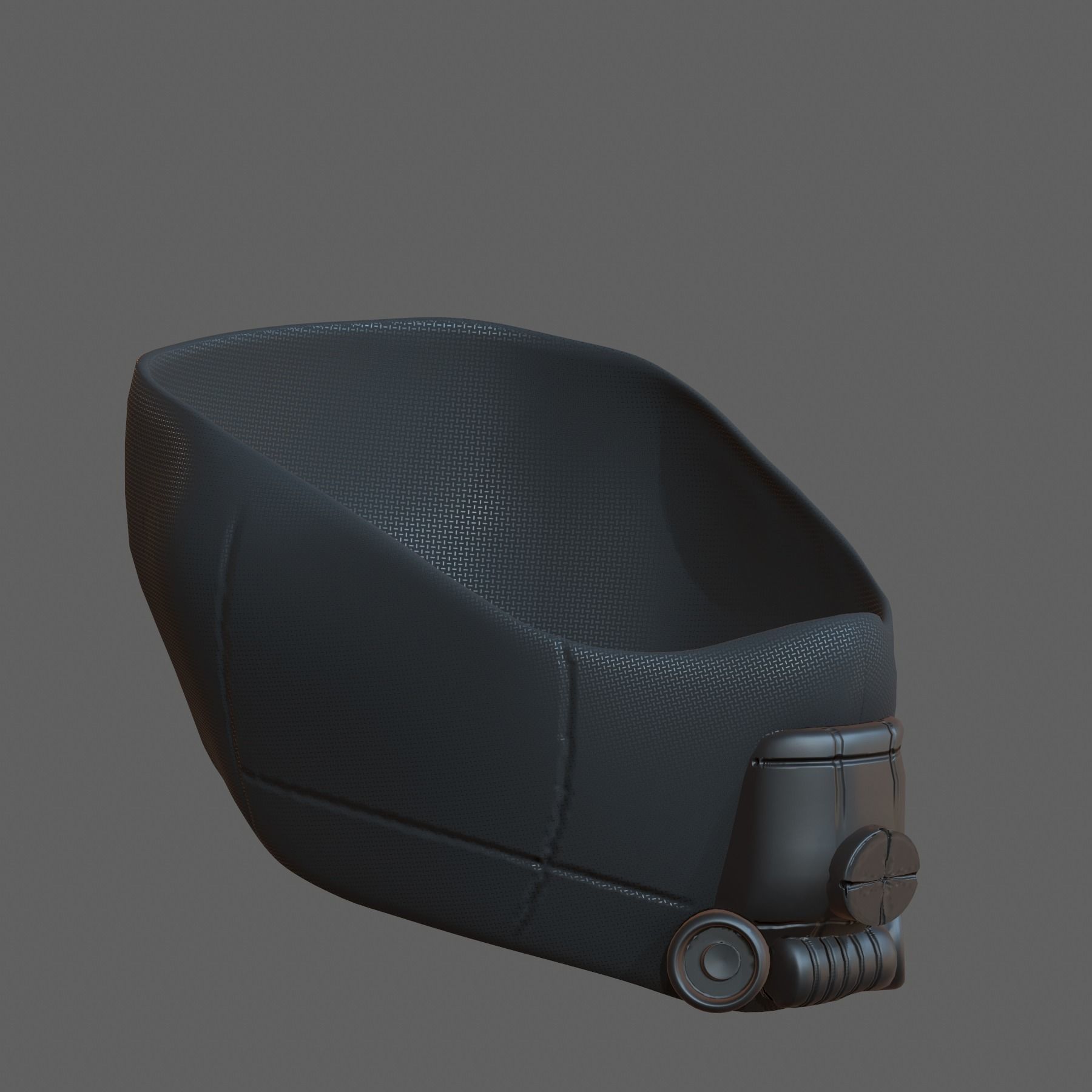 Gas mask helmet 3d model scifi Low-poly Low-poly 3D model_4