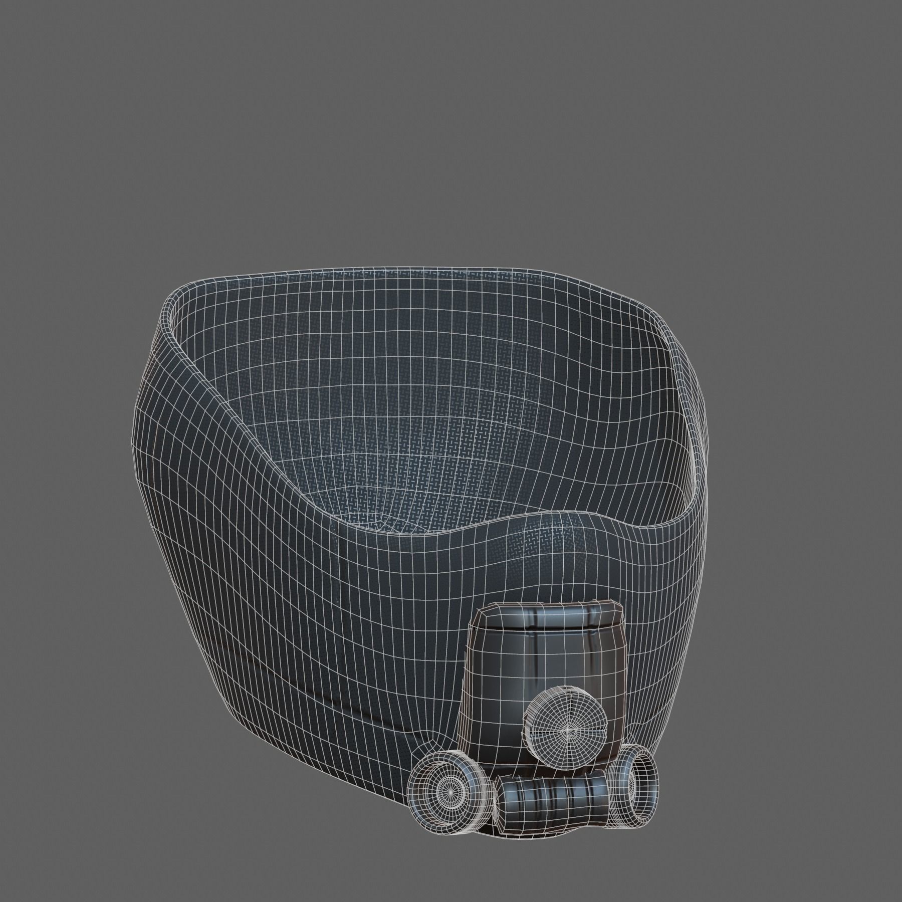 Gas mask helmet 3d model scifi Low-poly Low-poly 3D model_7