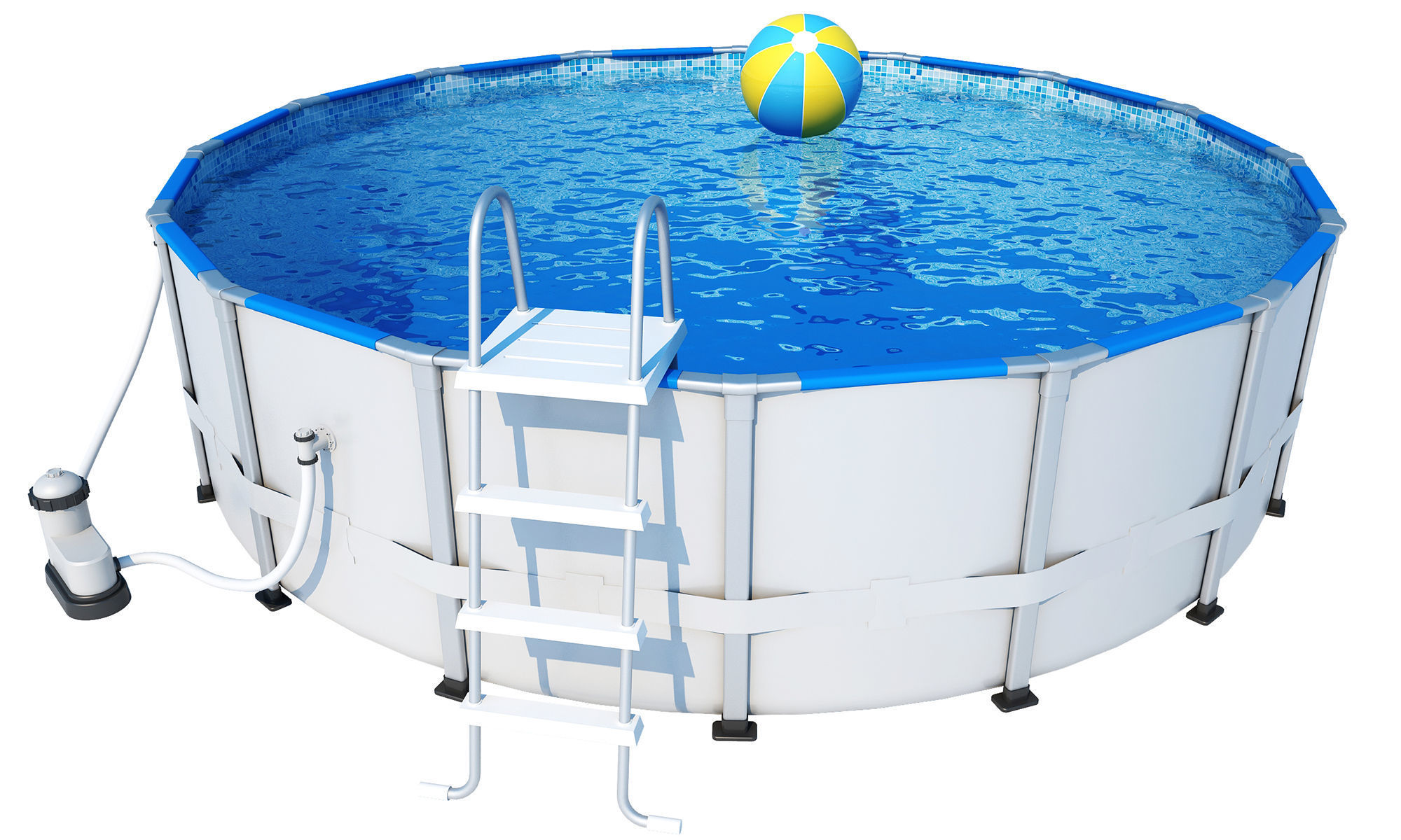 Swimming Pool 3D model_7