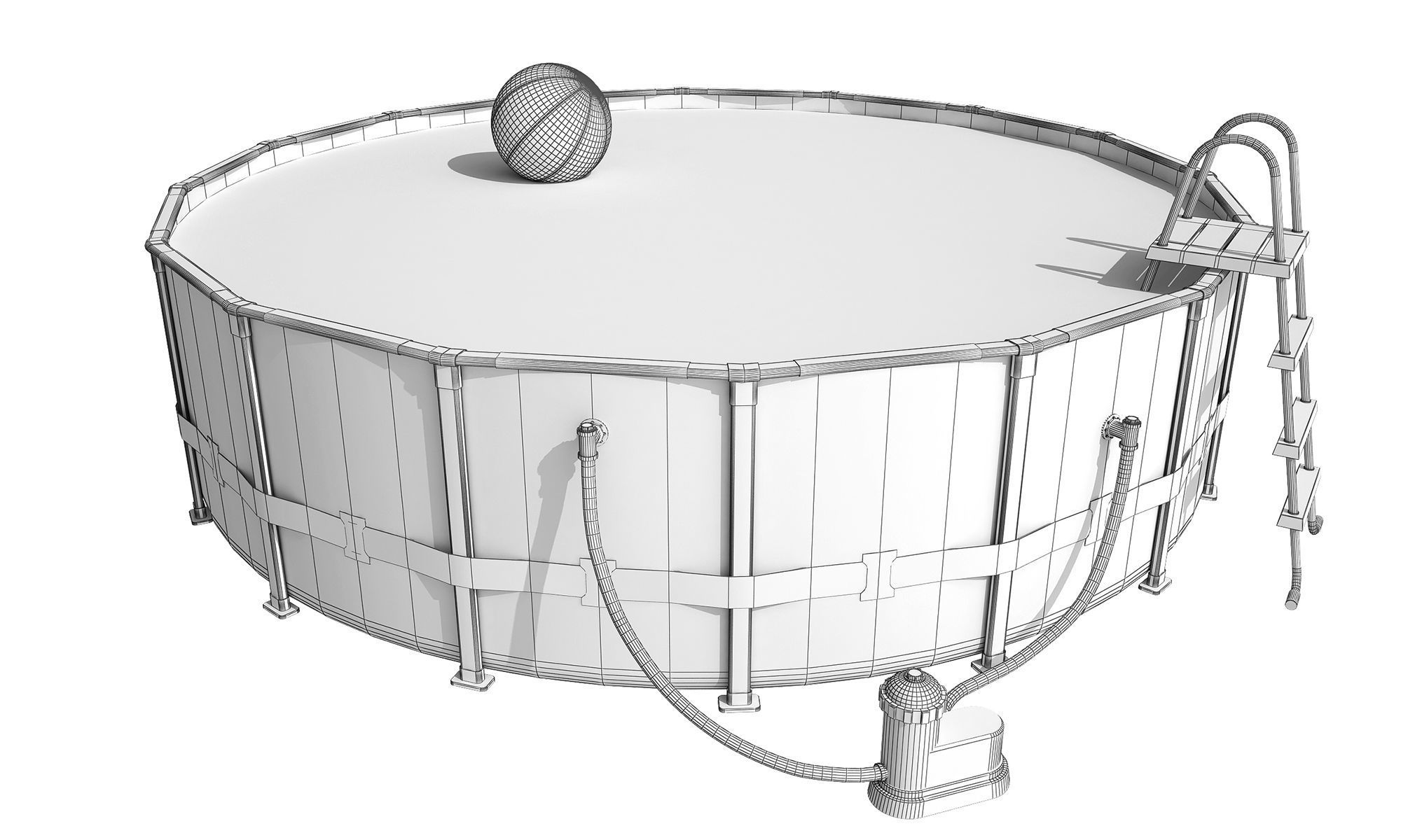 Swimming Pool 3D model_2