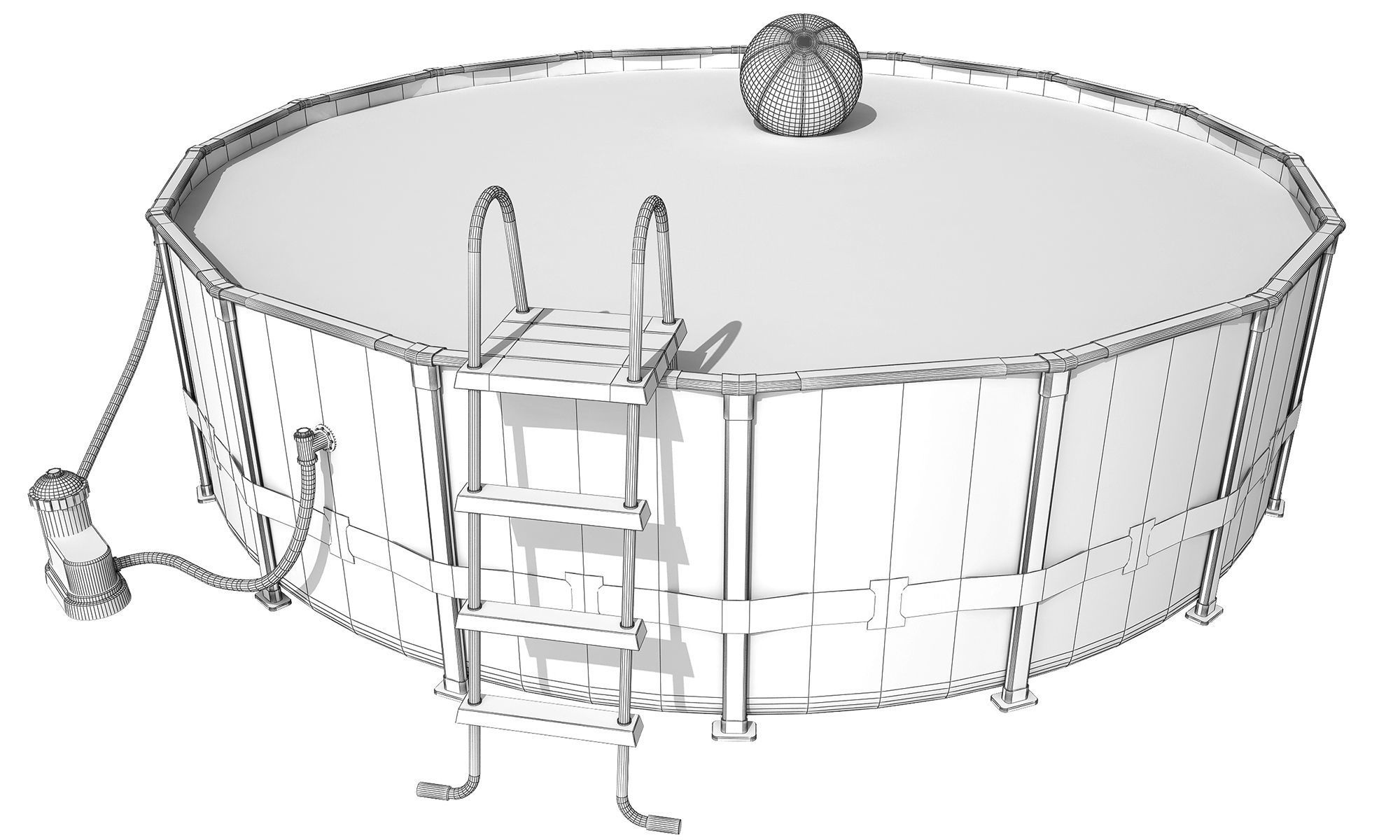 Swimming Pool 3D model_8