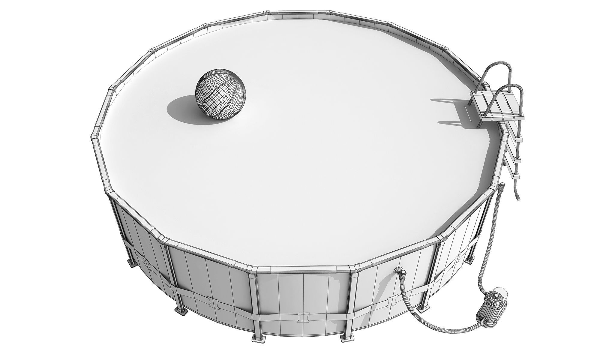 Swimming Pool 3D model_5