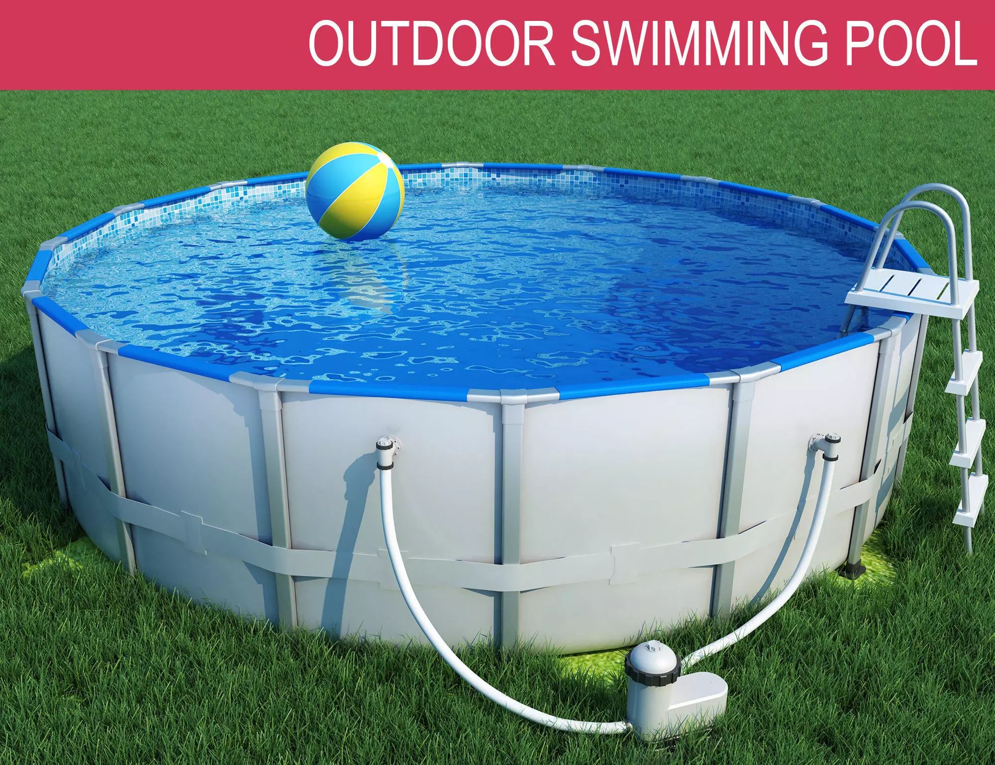Swimming Pool 3D model_0