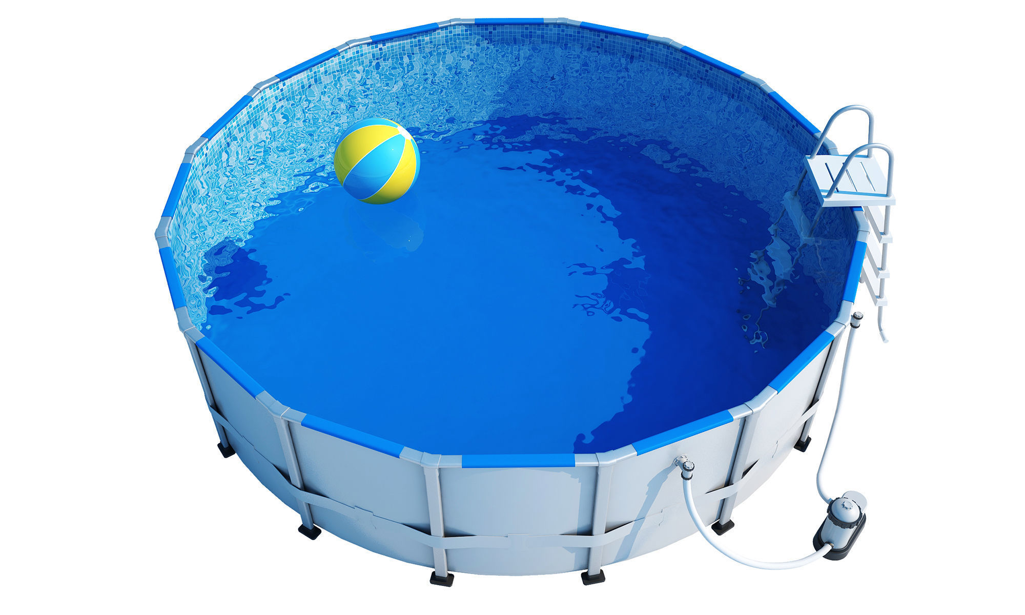 Swimming Pool 3D model_4