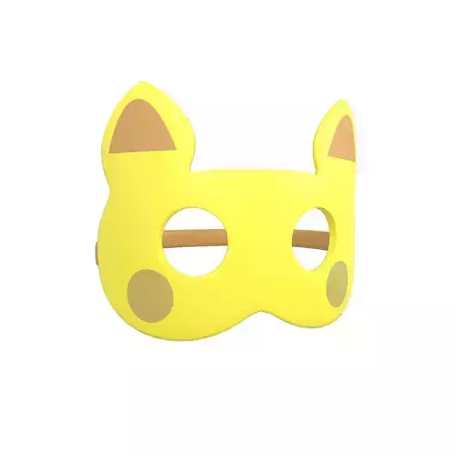Pokemon Kids Mask v1 002 Low-poly 3D model
