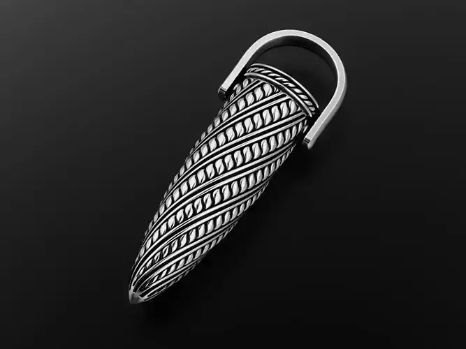 Bullet pendant V3 3D print model