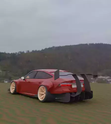 Spoiler   Splitter  Sideskirt            Car not Included Low-poly 3D model