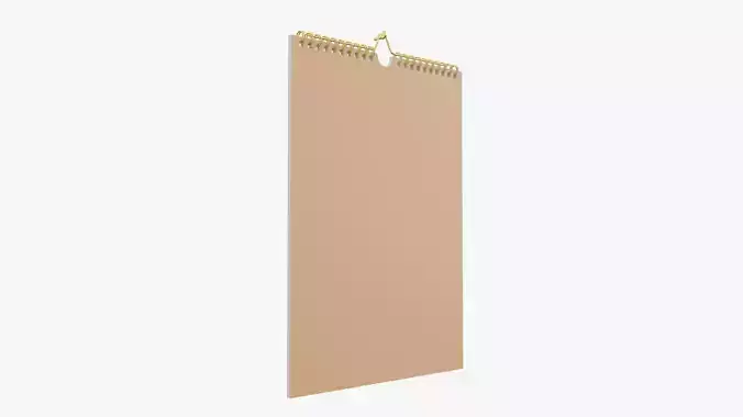 Calendar wall 03 3D model