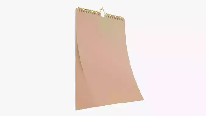 Calendar wall 02 3D model