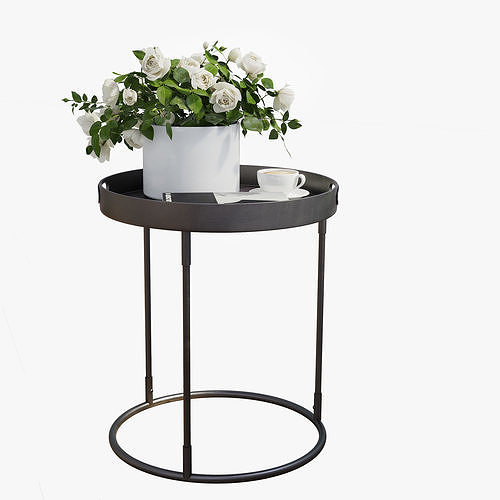Pottery Barn Palmer Tray Table 3D model