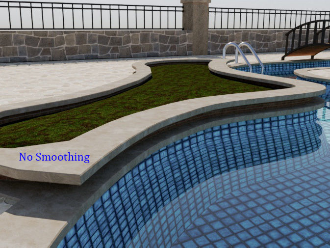 Lazy River Public Pool 3D model_7