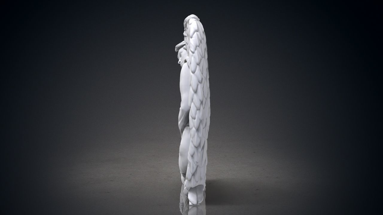 Angel monuments 3D print model_3