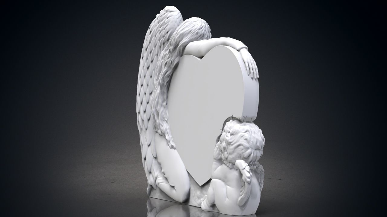 Angel monuments 3D print model_6