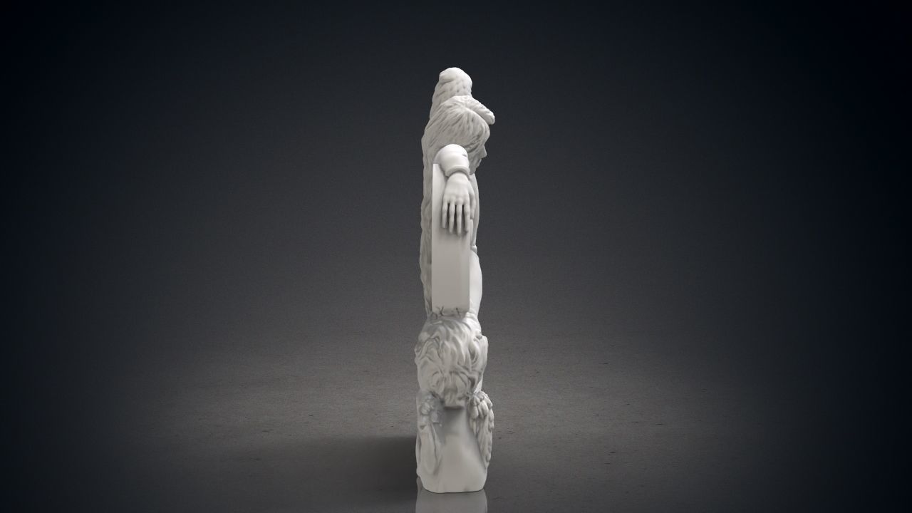 Angel monuments 3D print model_2