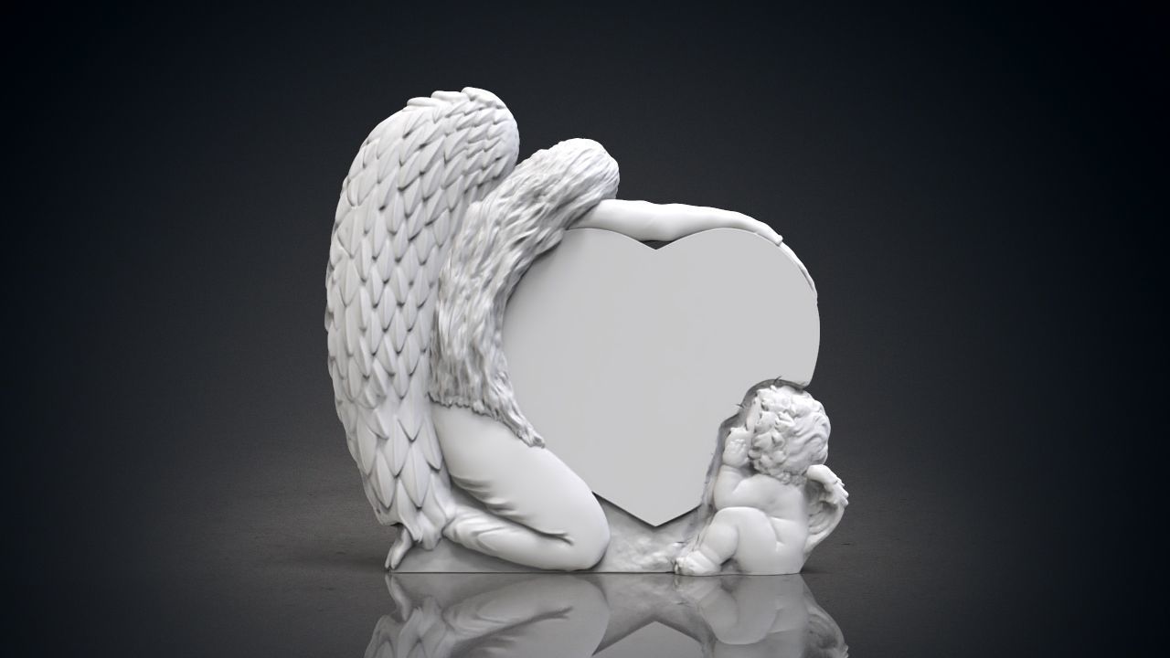 Angel monuments 3D print model_9